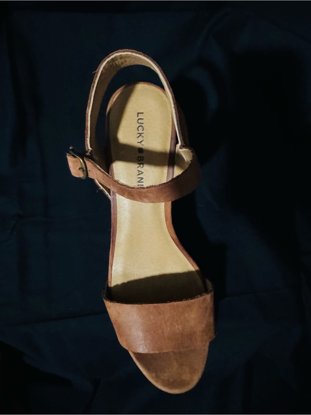 Lucky Brand Boho Trisa light brown suede Sandals women’s